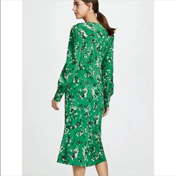 Veronica Beard Amber Midi Dress Sz 0 - Picture 2 of 6